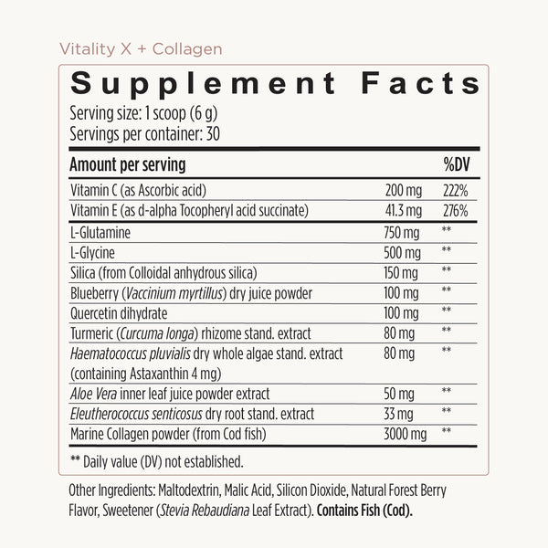 Vitality X + Collagen Powder – JSHealth Vitamins US