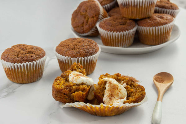 Cinnamon Sugar Pumpkin Muffins for Halloween