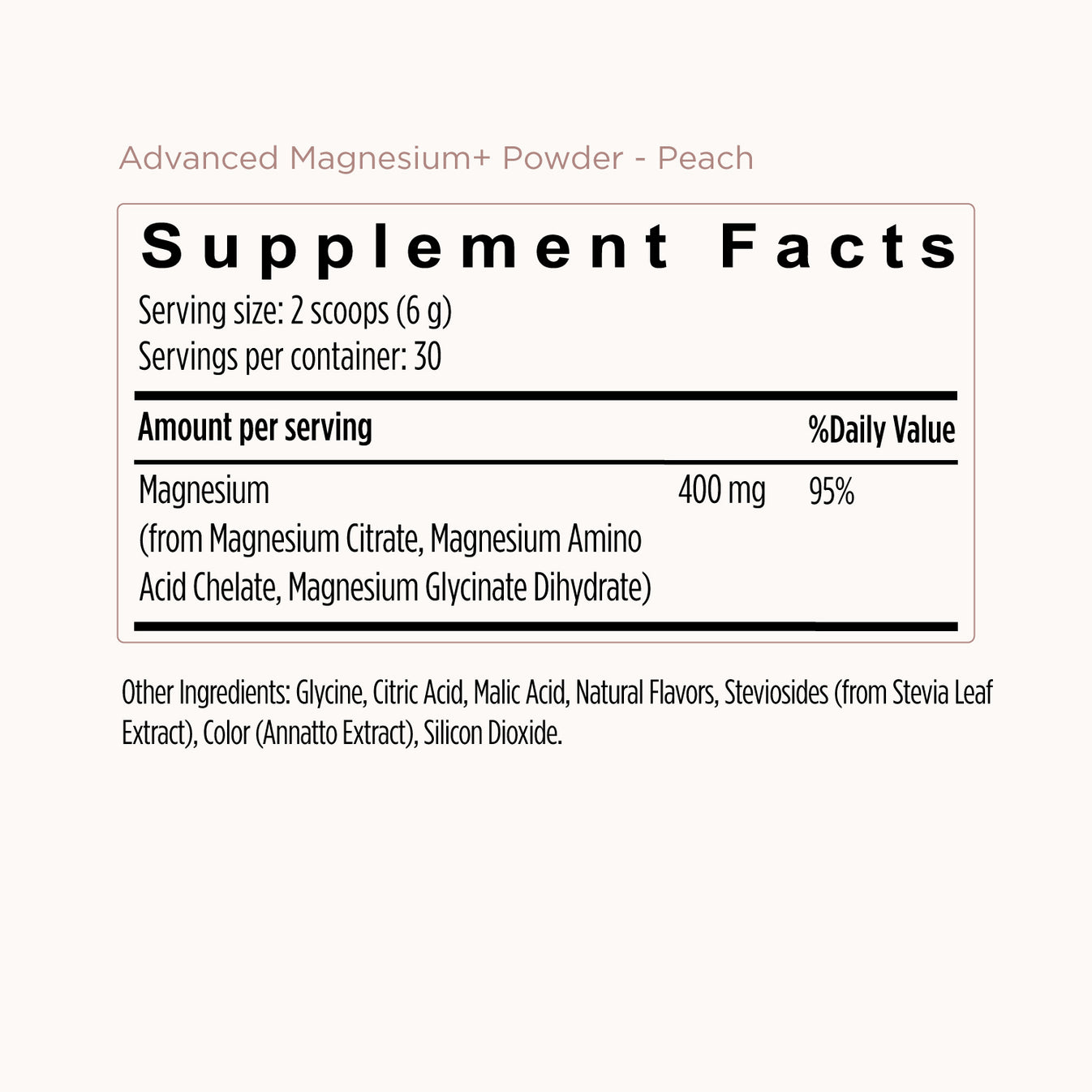 Advanced Magnesium+ Powder - Peach – JSHealth Vitamins US