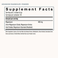 Advanced Magnesium+ Powder - 30 Servings