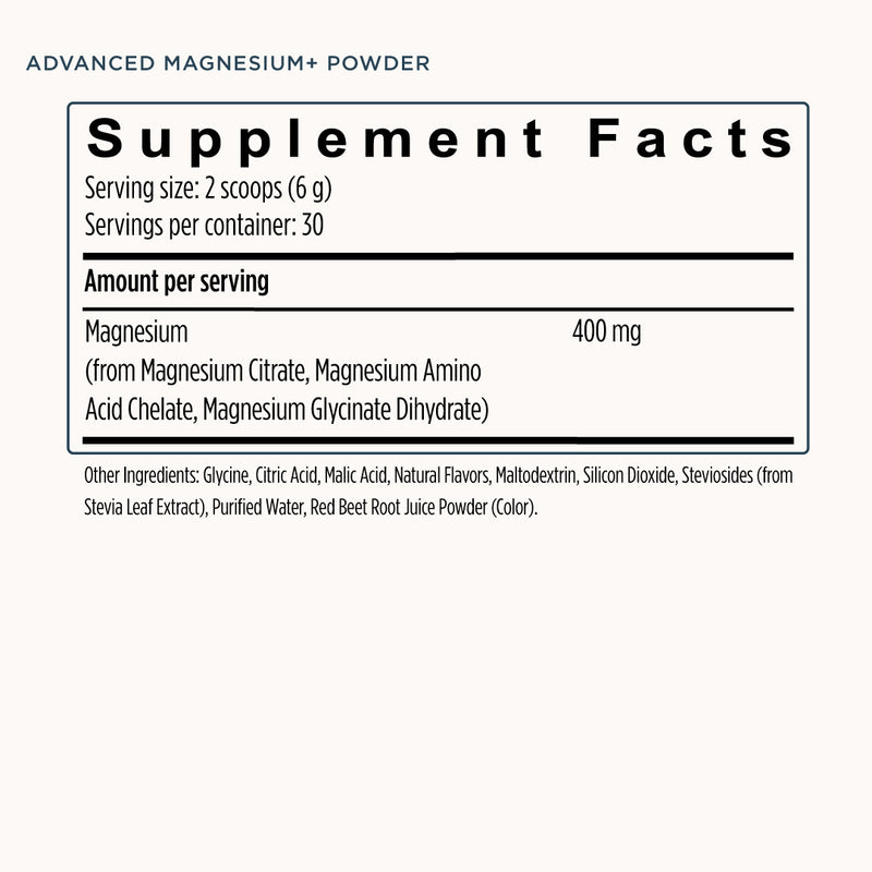 Advanced Magnesium+ Powder - 30 Servings