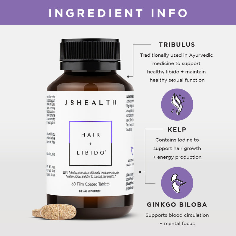 JSHealth Vitamins Hair + Libido Formula  2 Month Supply Hair + Libido – JSHealth  Vitamins US