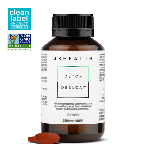 JSHEALTH Detox + Debloat Formula 120 Tablets Exclusive Size main image 1