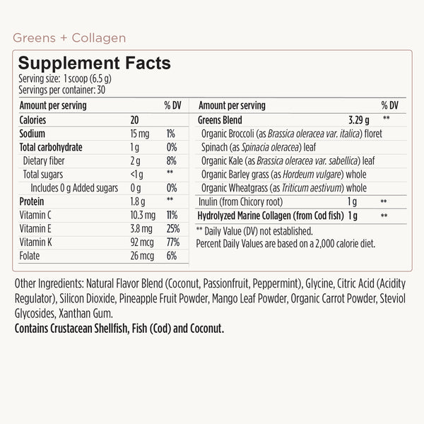 Greens + Collagen Formula