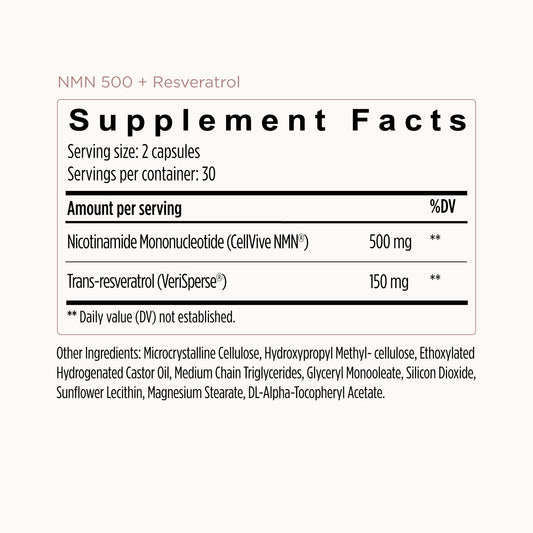 NMN + Resveratrol — Cellular Longevity