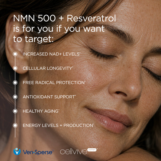 NMN + Resveratrol — Cellular Longevity
