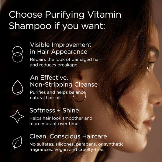 Purifying Vitamin Shampoo - Cleanse + Revive